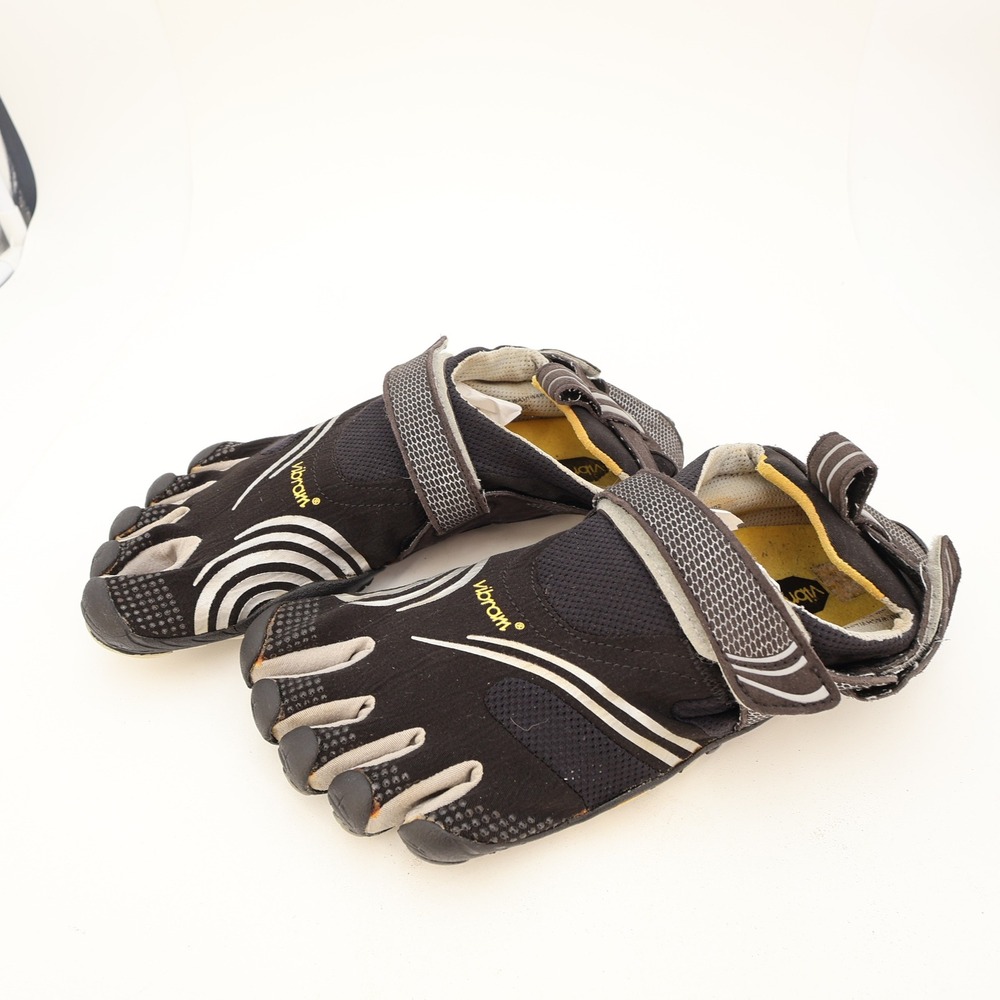 Vibram FiveFingers KMD Sport LS Mens Black Silver Training Shoes M3685 Size 43 - Picture 2 of 15